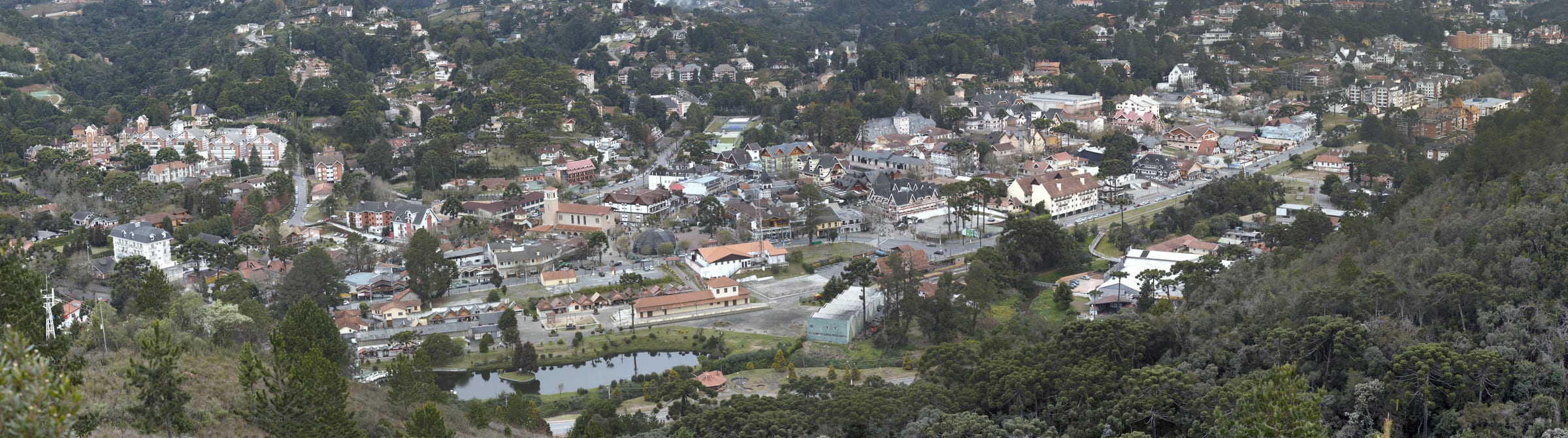 Vista do Morro do Elefante sobre a Vila Capivari